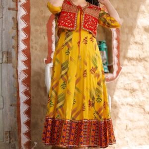 Woman embroidered rayon kurti